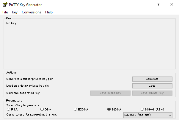 PuTTY Key Generator